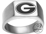 Georgia Bulldogs Ring Bulldogs Logo Ring Silver #uga #bulldogs