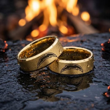 Los Angeles Chargers Ring | Gold | Customizable