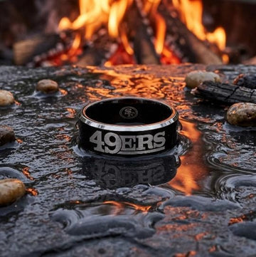 San Francisco 49ers Ring | Black & Silver | Customizable