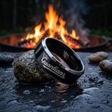 Cleveland Guardians Ring | Black & Silver | Customizable