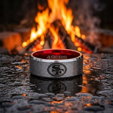 49ers Ring | Silver & Red | Customizable