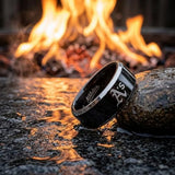 Oakland A's Ring | Black & Silver | Customizable
