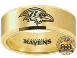 Baltimore Ravens Ring | Gold Wedding Band