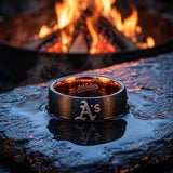 Oakland A's Ring | Black & Green | Customizable