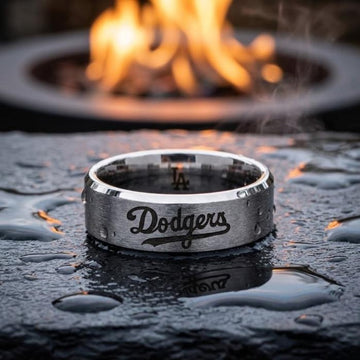 LA Dodgers Ring | Silver | Wedding Band