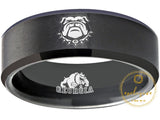 Georgia Bulldogs Ring Matte Black Wedding Band | Sizes 6 - 13 #uga #dawgs #georgia