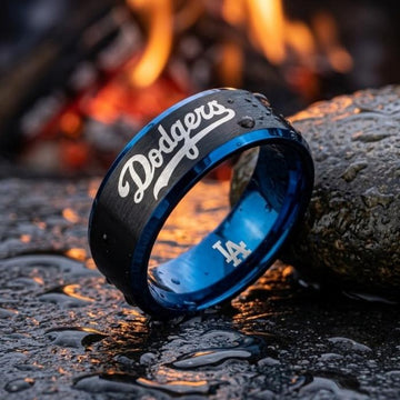 LA Dodgers Ring | Black & Blue | Customizable