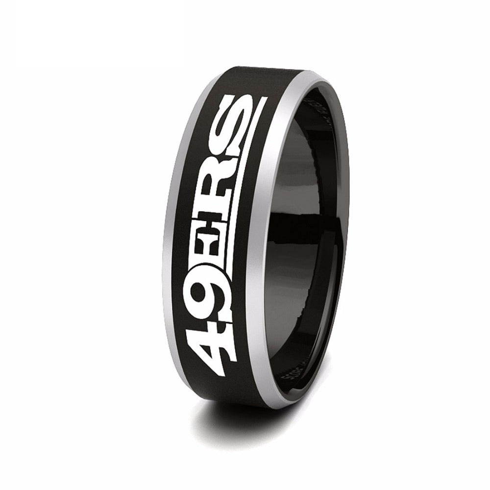 Metal 49er Rings 49ers wedding band 60 photos - Astyledwedding.com