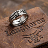 Texas Longhorns Ring | Matte Silver Ring | CULTURE Ring