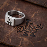 LA Dodgers Ring | Silver Signet Ring | Customizable