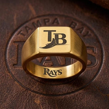 Tampa Bay Rays Ring | Gold Signet Ring | Customizable