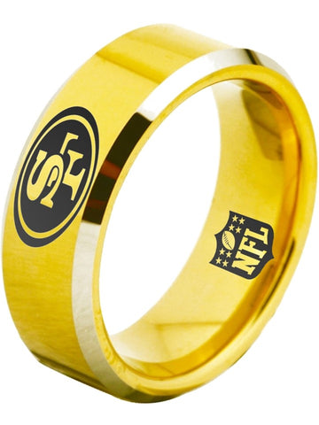 San Francisco 49ers Ring | Gold Wedding Ring | Sizes 4-17