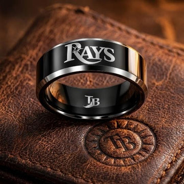 Tampa Bay Rays Ring | Black & Silver | Customizable