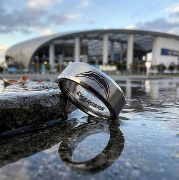 Los Angeles Chargers Ring | Silver | Customizable