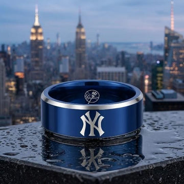 New York Yankees Ring | Blue & Silver | Customizable