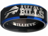 Buffalo Bills Ring | Black & Blue Ring | Customizable