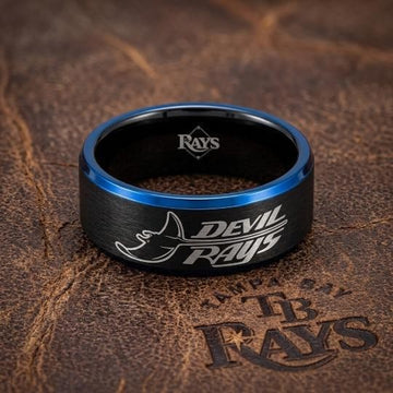 Tampa Bay Rays Ring | Black & Blue | Customizable