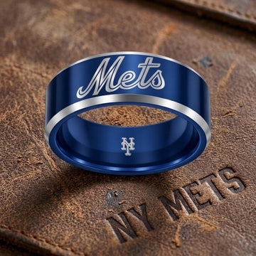 NY Mets Ring | Blue & Silver | Customizable