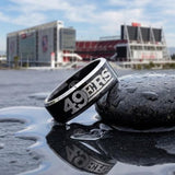 San Francisco 49ers Ring | Black & Silver | Customizable