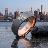 New York Yankees Ring | Grey & Rose Gold | Customizable