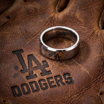 LA Dodgers Ring | Silver Wedding Ring | Customizable