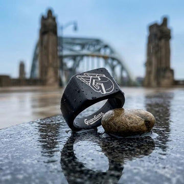 Cleveland Guardians Signet Ring | Black | Customizable