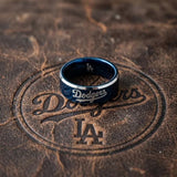 LA Dodgers Ring | Blue & Silver | Wedding Band