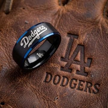 LA Dodgers Ring | Black & Blue | Customizable