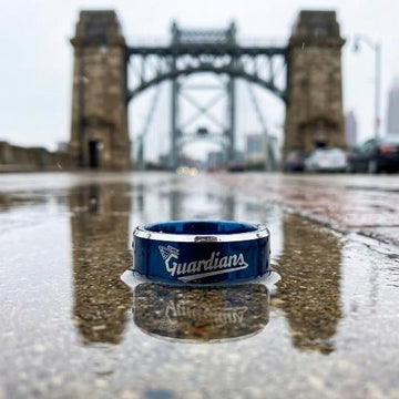 Cleveland Guardians Ring | Blue & Silver | Customizable