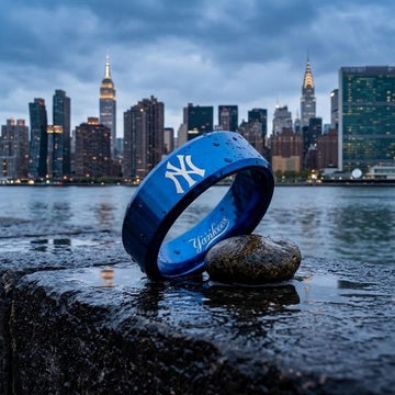 New York Yankees Ring | Blue Wedding Band | Customizable