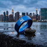 New York Yankees Ring | Blue Wedding Band | Customizable