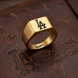 LA Dodgers Ring | Gold Signet Ring | Customizable