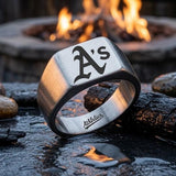 Oakland A's Ring | Silver Signet Ring | Customizable
