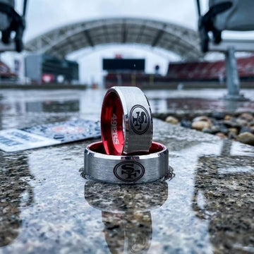 49ers Ring | Silver & Red | Customizable