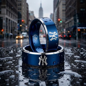 New York Yankees Ring | Blue & Silver | Customizable