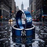 New York Yankees Ring | Blue & Silver | Customizable
