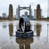 Cleveland Guardians Ring | Black & Blue | Customizable