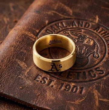 Oakland A's Ring | Brushed Gold | Customizable