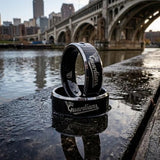 Cleveland Guardians Ring | Black & Silver | Customizable