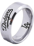 LA Dodgers Ring | Silver Wedding Band | Sizes 4-17 #dodgers