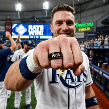Tampa Bay Rays Ring | Black & Silver | Customizable