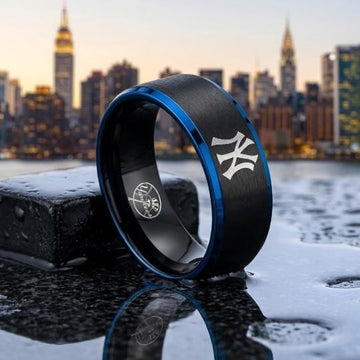 New York Yankees Ring | Black & Blue | Customizable