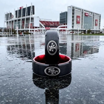 San Francisco 49ers Ring | Black & Red | Customizable