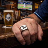 Tampa Bay Rays Ring | Silver Signet Ring | Customizable