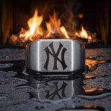 New York Yankees Ring | Silver Signet Ring | Customizable
