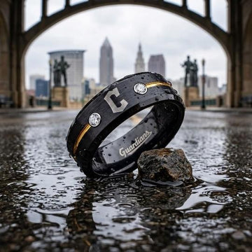 Cleveland Guardians Ring | Black & Gold | Customizable