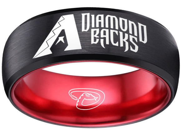 Arizona Diamondbacks Ring Black & Red logo Ring #diamondbacks #mlb