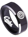 Chicago Cubs Ring Black Ring 8mm Tungsten Ring #mlb #cubs