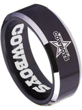 Dallas Cowboys Ring Black Ring 8mm Tungsten Ring #cowboys