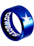 Dallas Cowboys Ring Blue Ring 12mm Tungsten Ring #cowboys